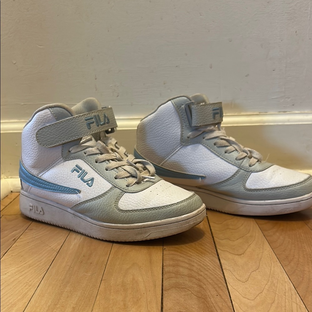 Fila White and Blue Sneakers Classic Design